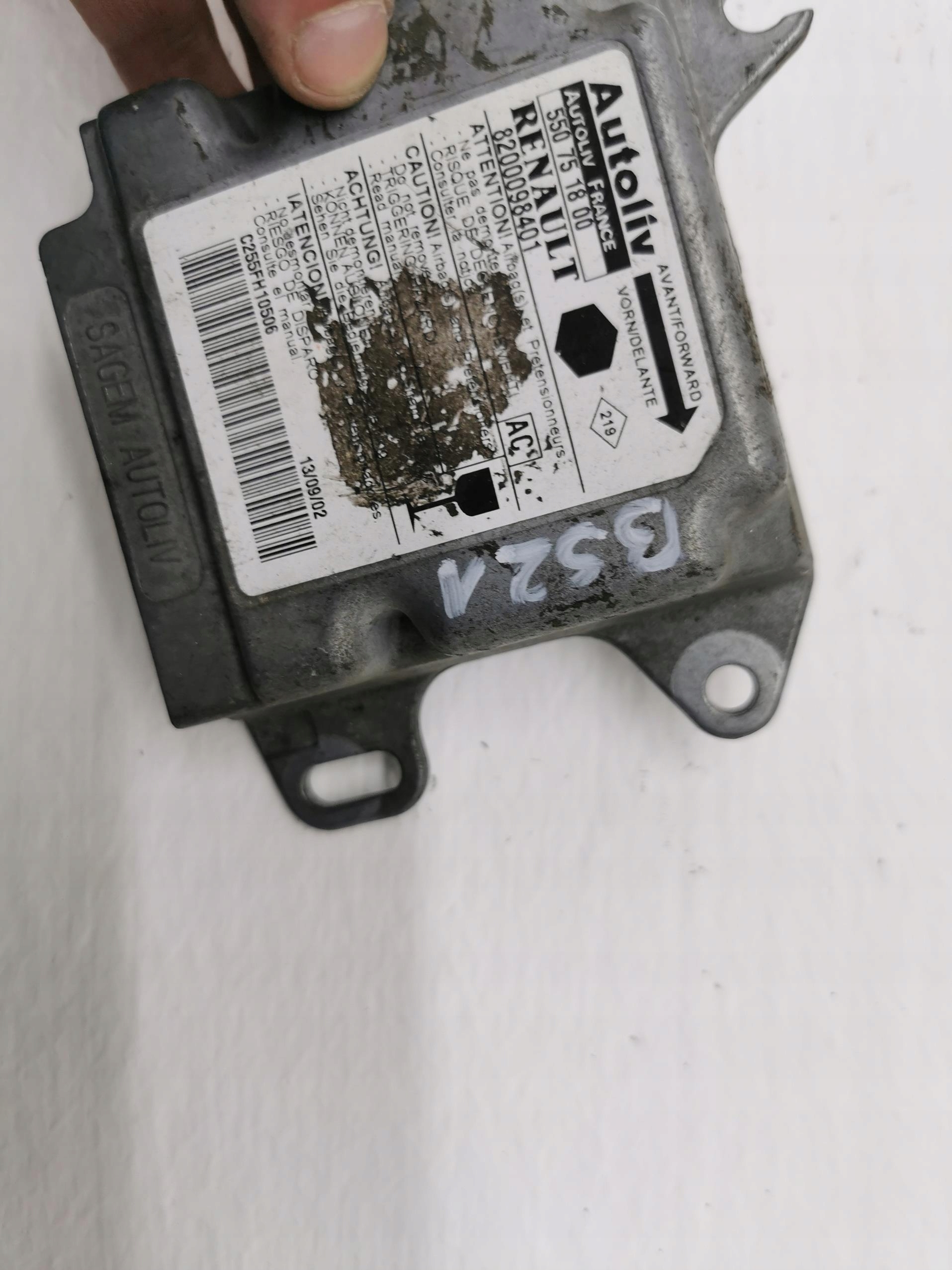 modulo airbag RENAULT KANGOO e 8200098401 97-07