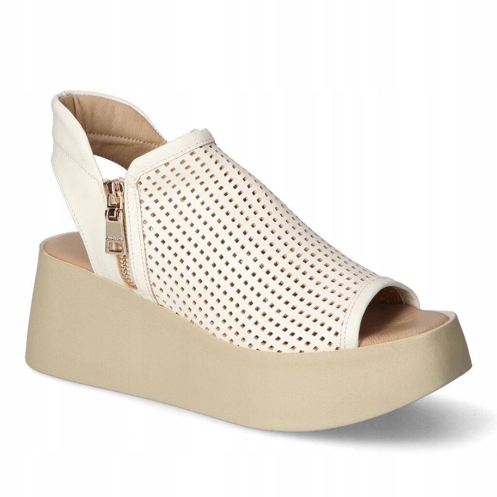 Sandály Venetti 1792/D Béžová lico 40