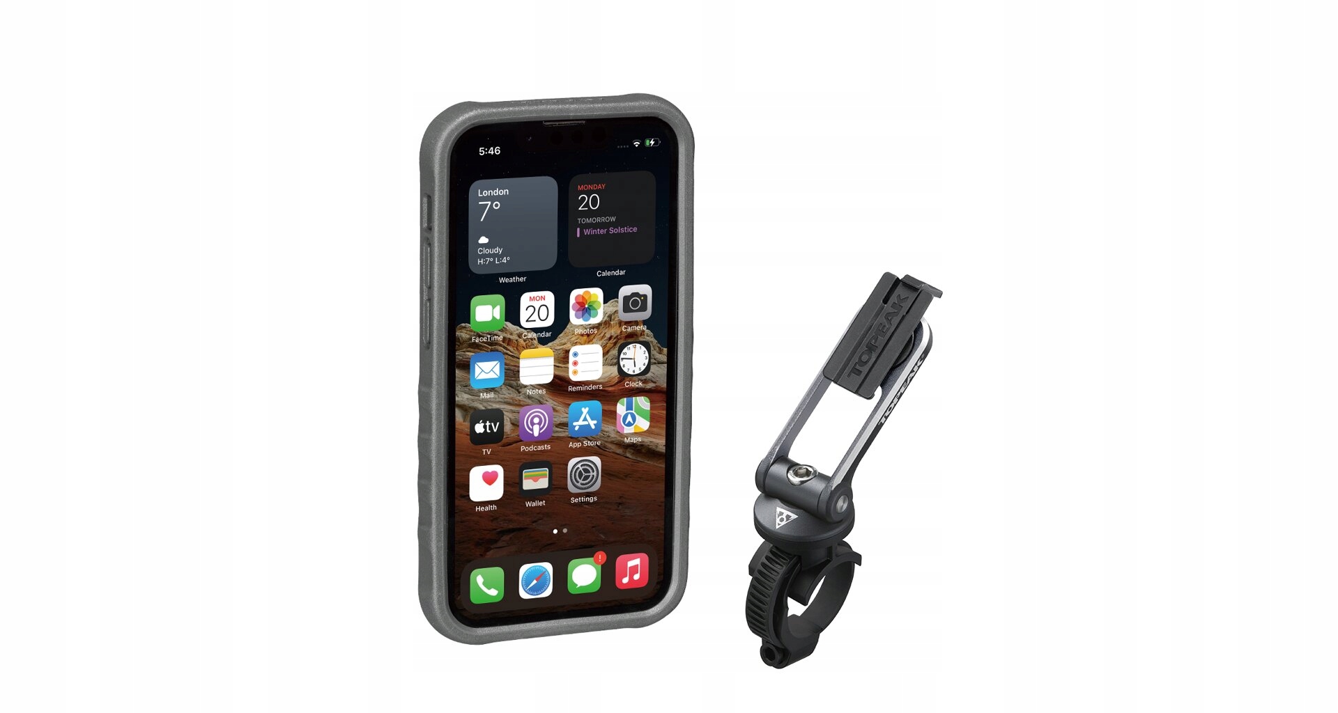Topeak Obal Ridecase Pro Iphone 13 Mini černá/šedá