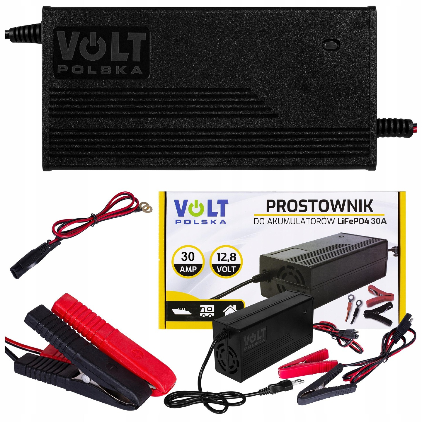 Nabíjačka Pre Akumulátor LIFEPO4 Lítiová 12V 30A 12.8V 14.6V