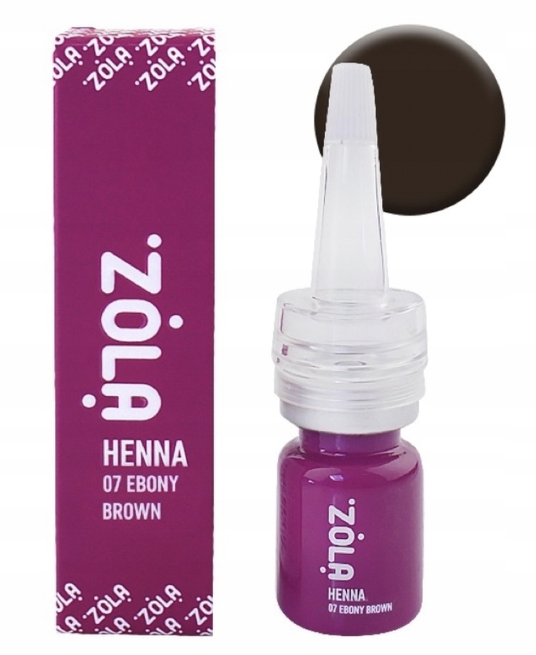 Henna pudrowa do brwi ZOLA 07 Ebony Brown 5g