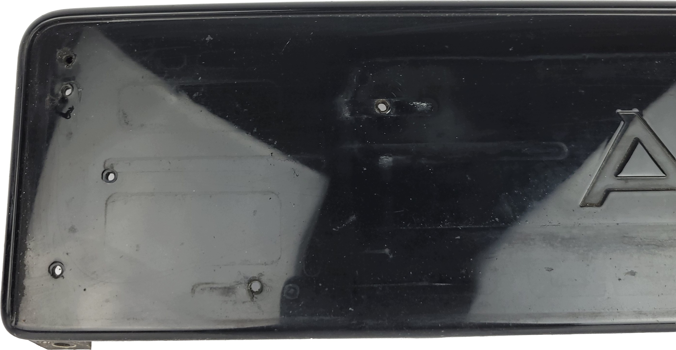 AUDI A6 C6 LIFT cap pad for front TABLICE registration BLACK
