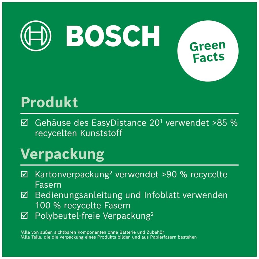 BOSCH Dalmierz Laserowy EasyDistance 20m Kieszonkowy Jednoprzyciskowy — miniatura 4