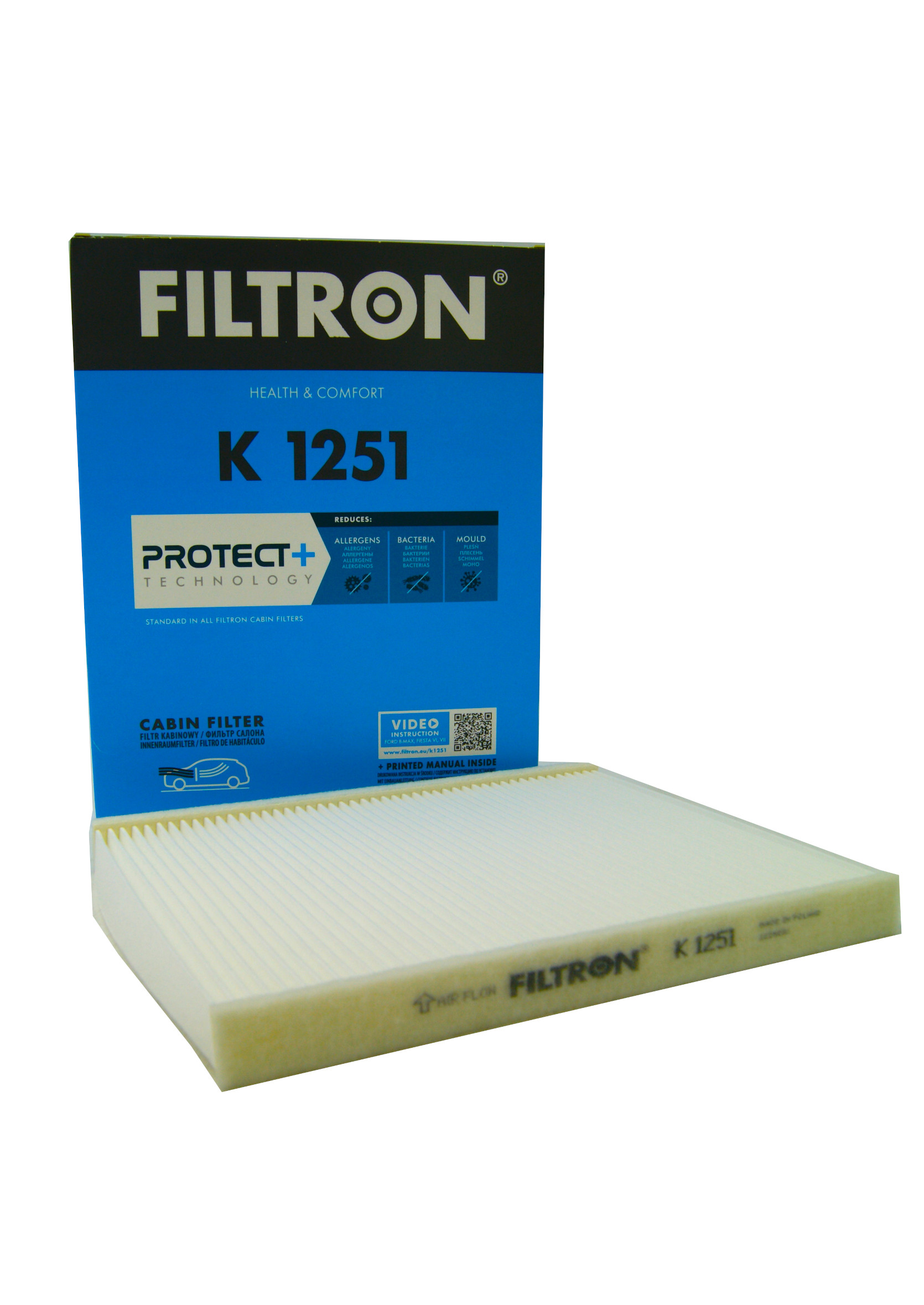 

Filtr Kabinowy K1251 Do Ford B-max Fiesta Filtron