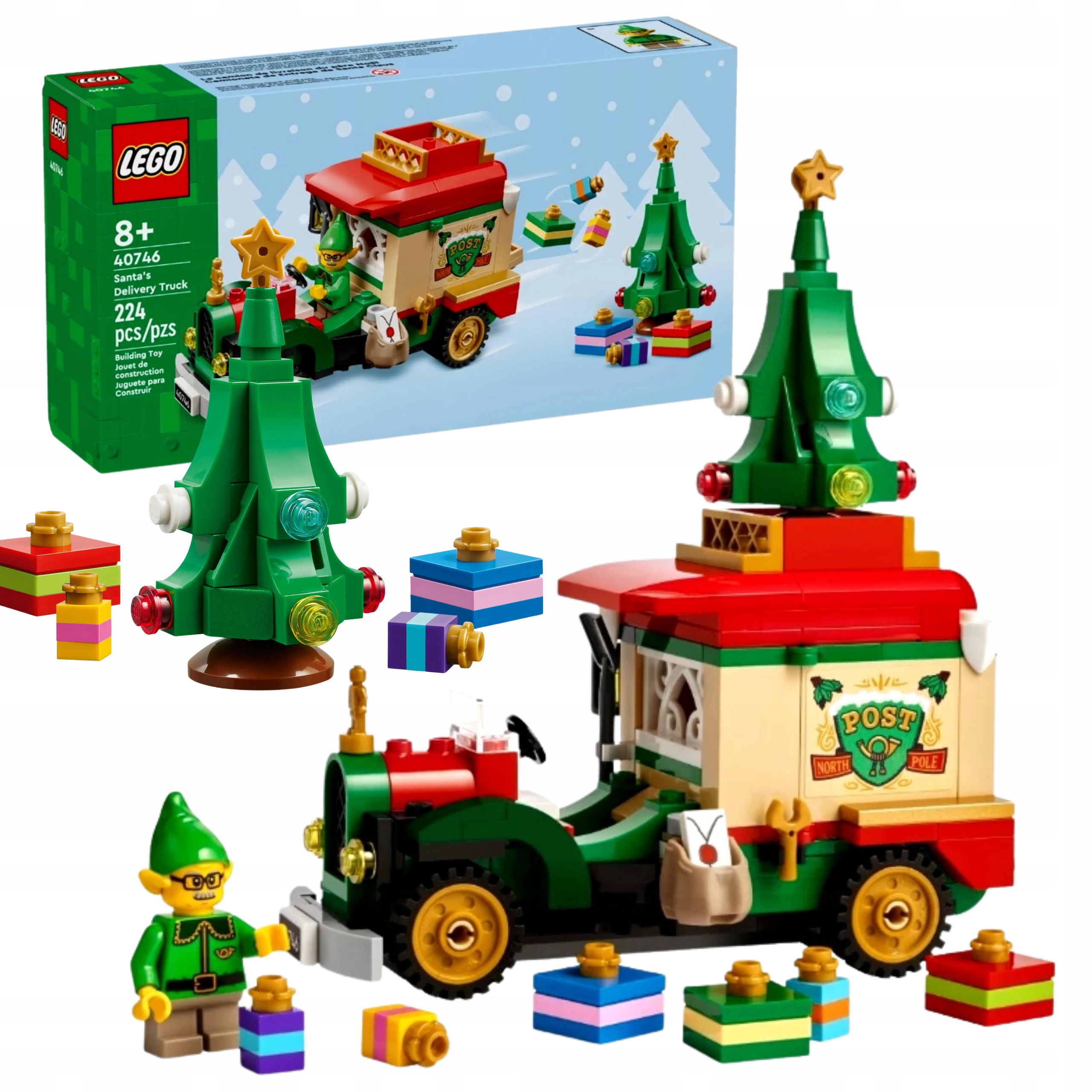 Lego Classic Ciężarówka Świętego Mikołaja Zestaw Klocków Dzieci