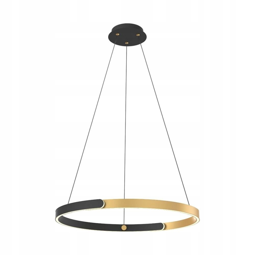 Moderní závěsná lampa kruhová Led kroužek 30W Linos MD4417-1M-3BGD