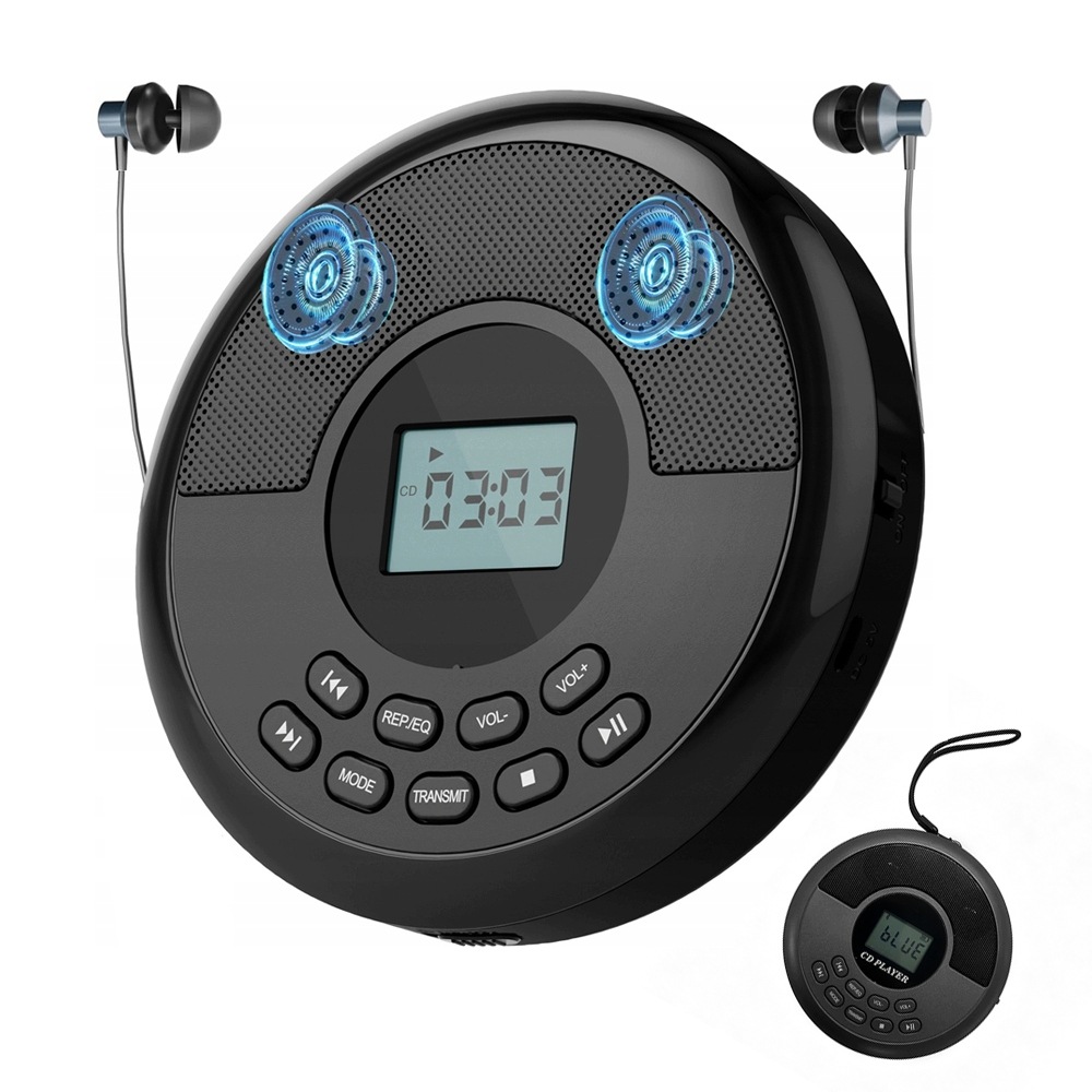 Přenosný MP3 Přehrávač Bluetooth 5.1, Aux, Reproduktory Sluchátka