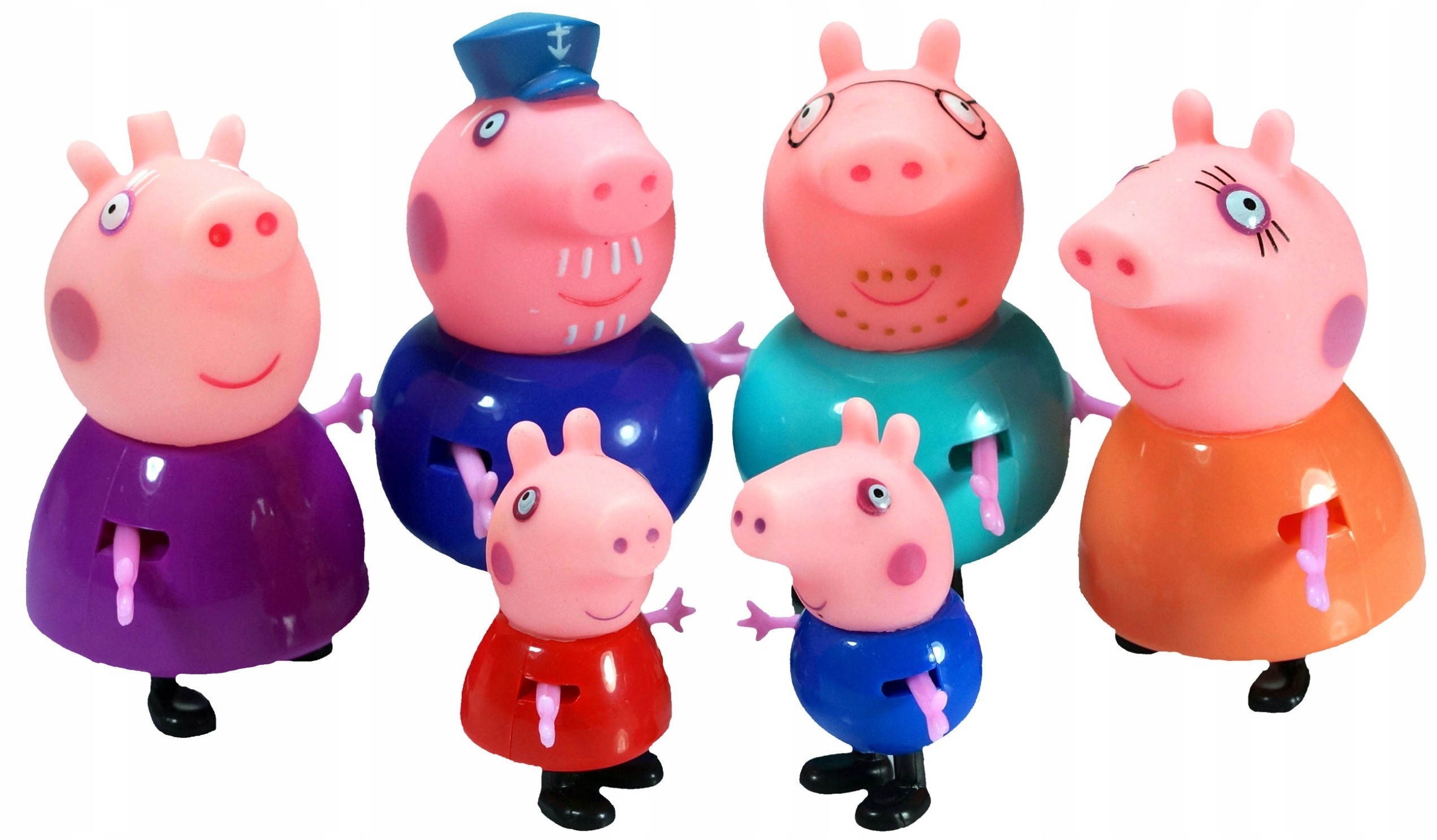 ŚWINKA PEPPA I RODZINA ZESTAW 6 SZT Typ zestaw