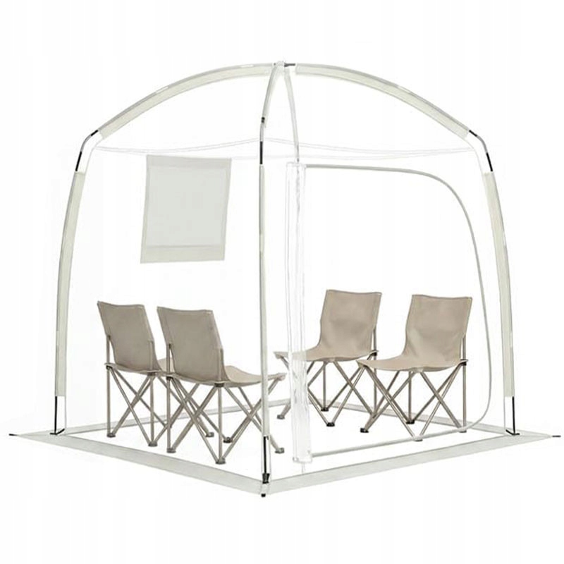 Průhledný kempingový stan YA23651FR, 215 x 215 cm, pro 2-4 osoby