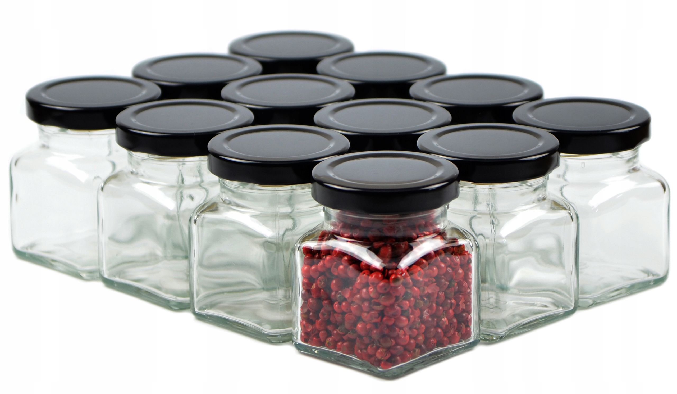 

12x Słoik szklany na przyprawy z zakrętką 120 ml