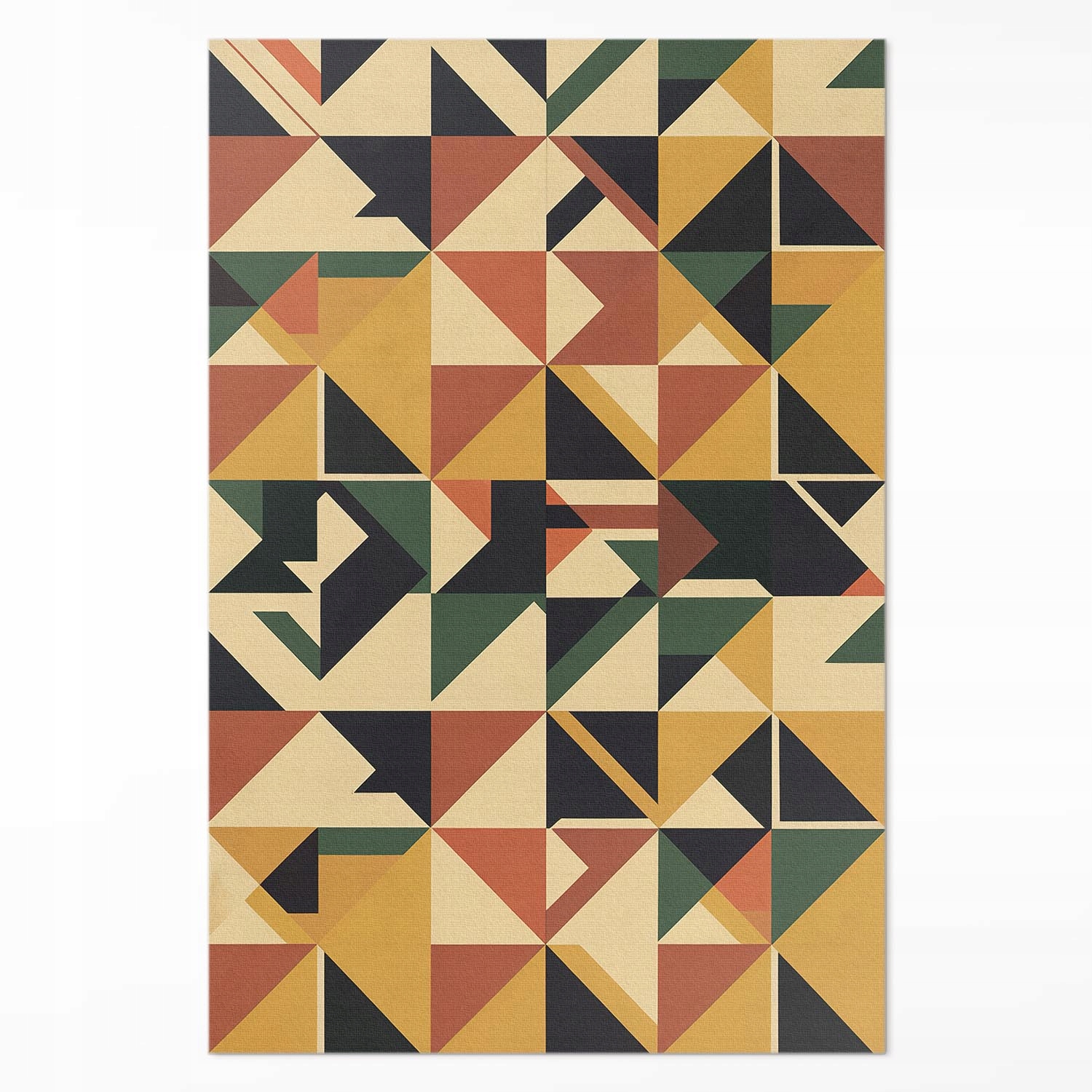 Pvc koberec do domu Rozmer: 80 x 120 cm Geometrická farebná retro abstrakcia