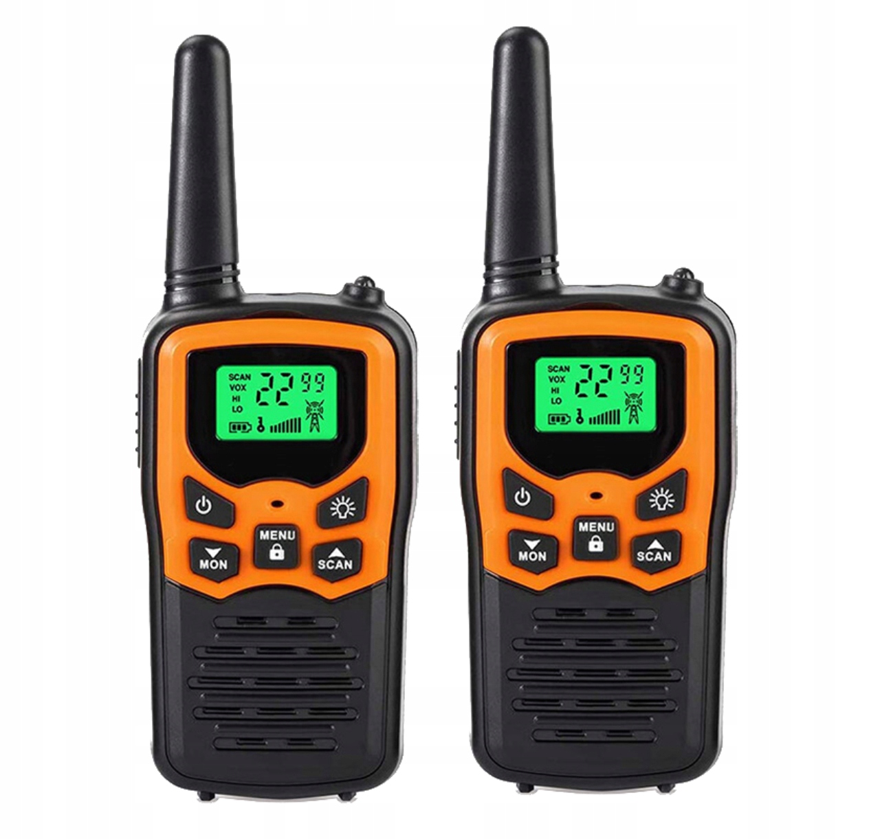 Krótkofalówki 2X Walkie Talkie Baofeng Radiotelefon Latarka Głośnomówiąca