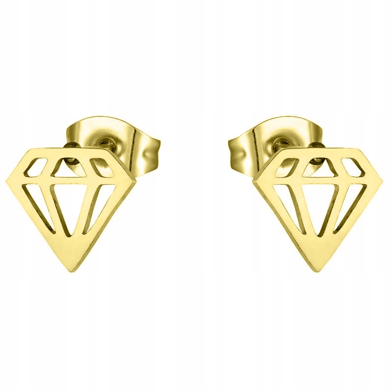 

Kolczyki Złote Stal 316L Diament K38