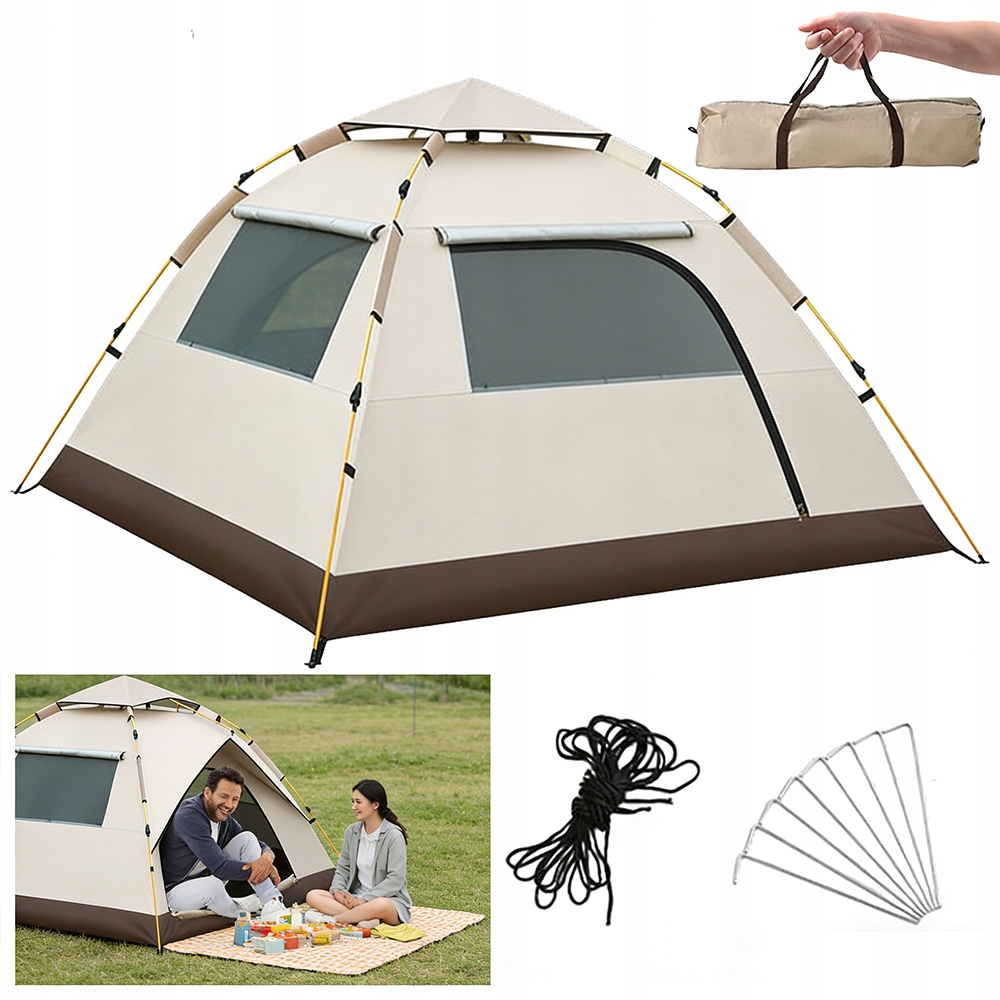 Stan Pro 2-3 Osoby, Kopule, Moskytiérová Okna, Zesílené Kolíky