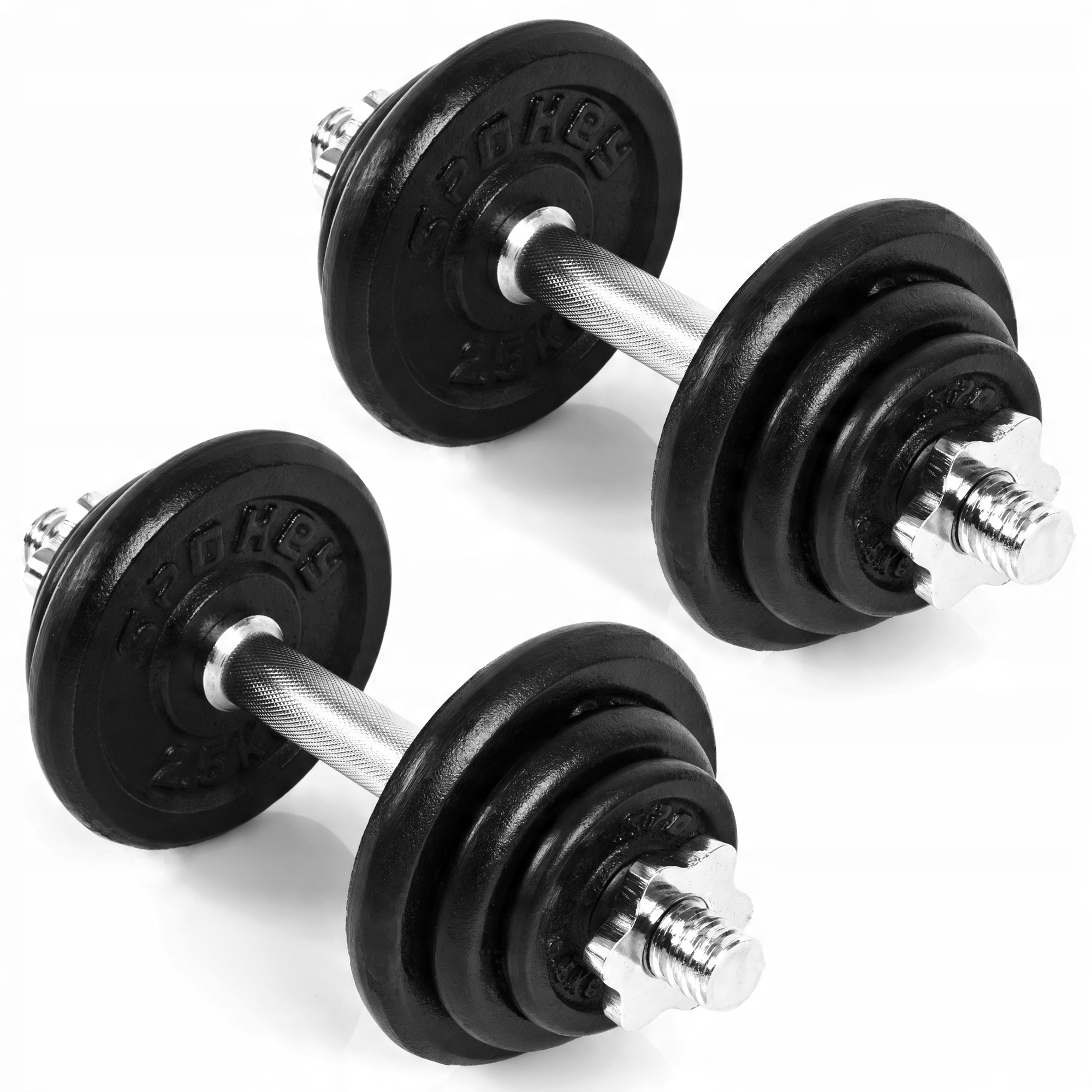 

Hantle żeliwne obciążenia Spokey Egir 21 kg
