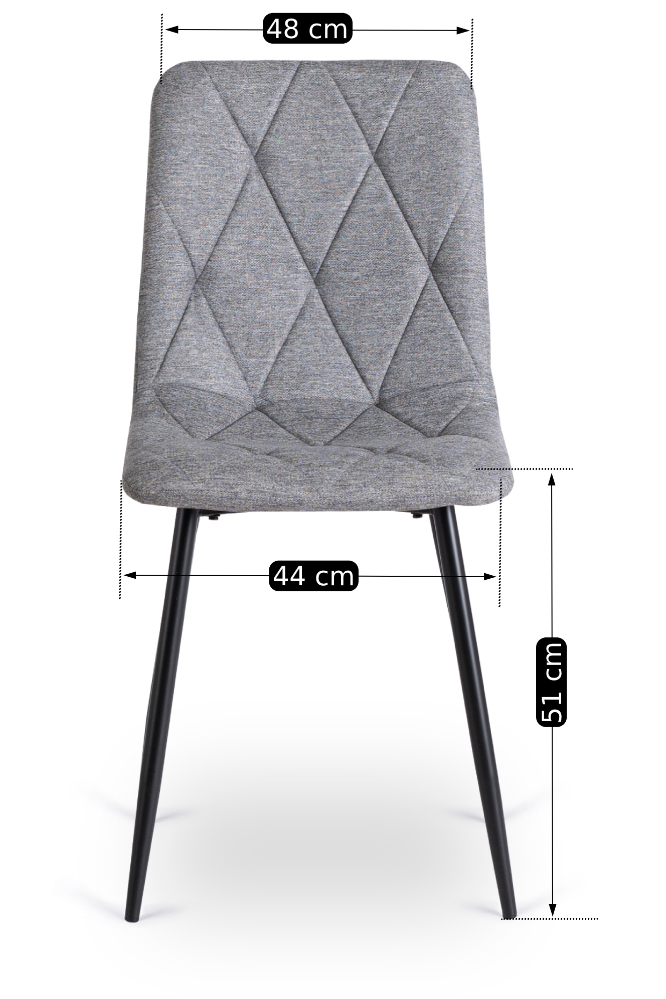 Wymiary krzesła ROBIN grafika 1