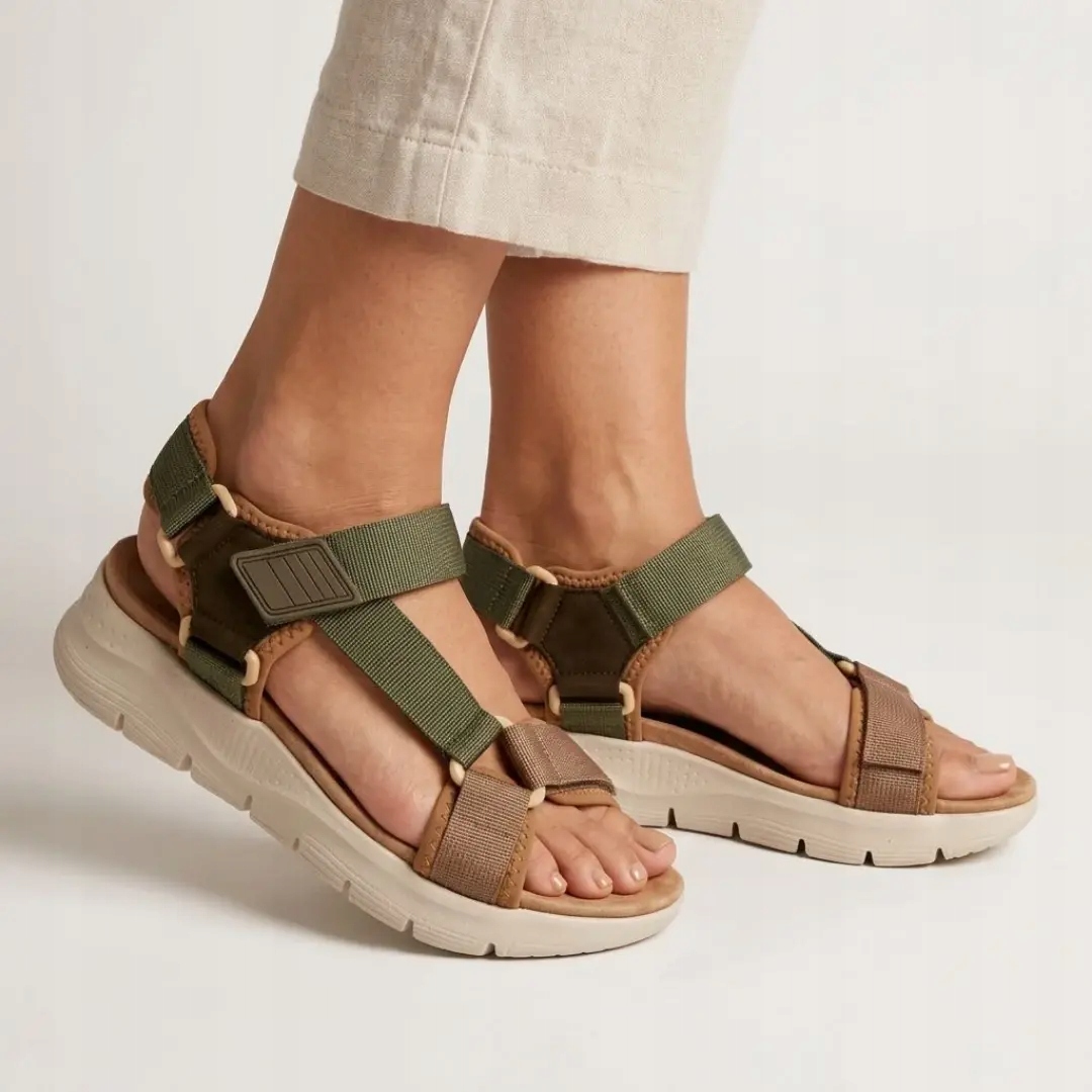 Dámské sandály Artiker 58C1232 khaki 37, zelená