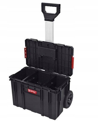 Qbrick System TWO CART Plus Cechy dodatkowe kółka transportowe uchwyt do przenoszenia wyjmowane organizery