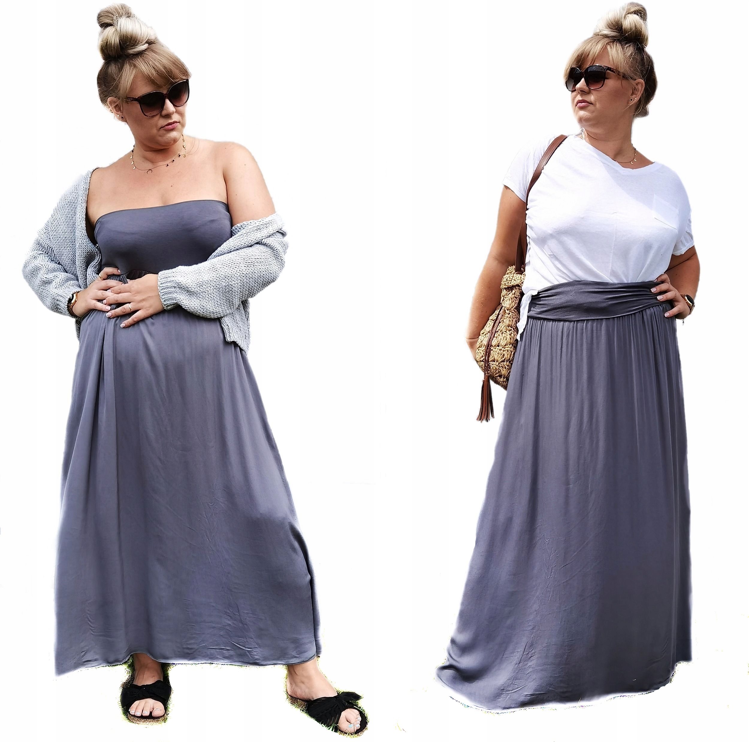 

Długa zwiewna Spódnica Size plus 2XL 3XL 4XL 5XL