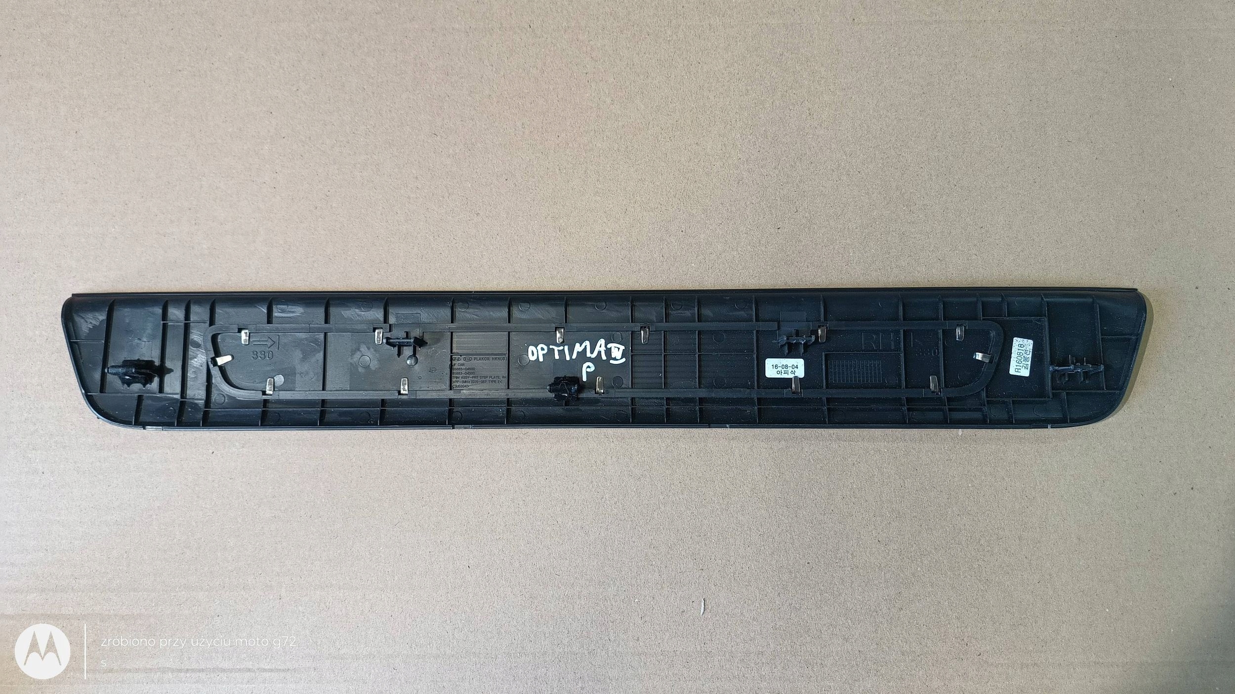 KIA OPTIMA moulding threshold left/right 85883-D4500 2019R