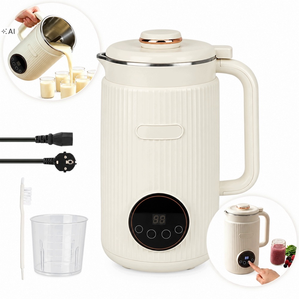 Automatický Mixér Časomat 1200 ML 8 Programů Ohřívá Ořechy Do Sóji