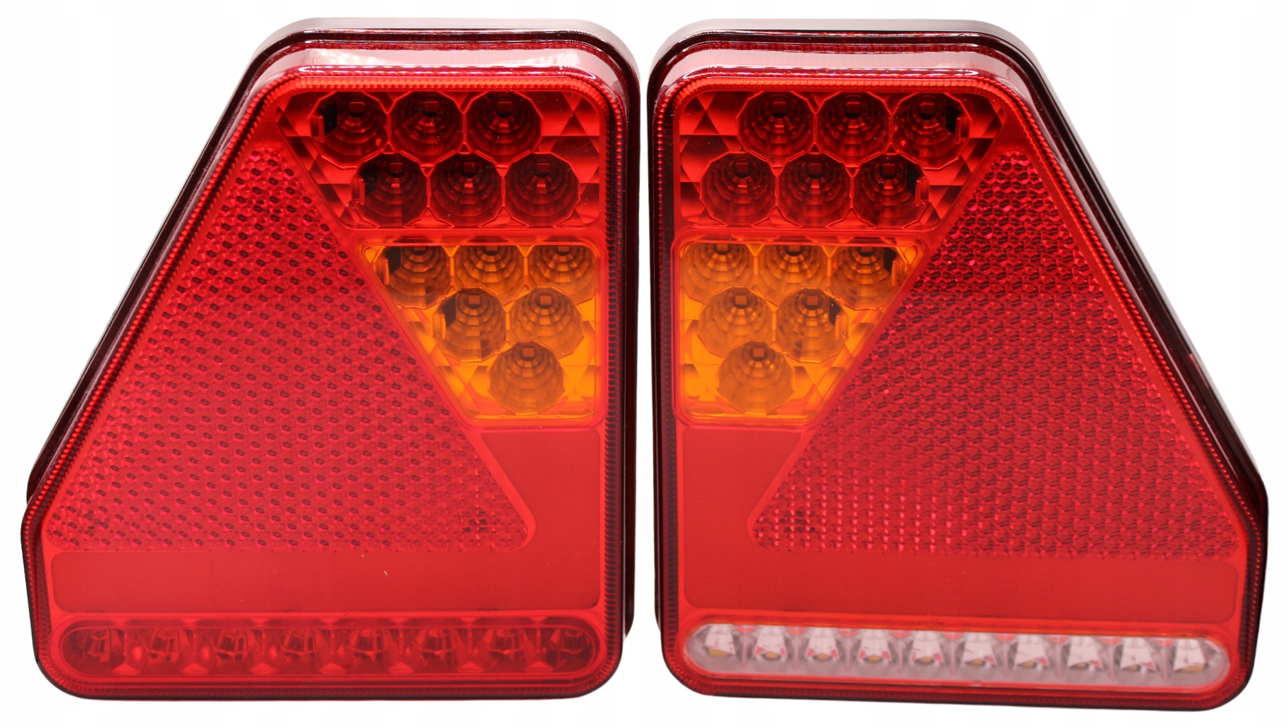 Led kombinované zadní světla Neon na šrouby, trojúhelník, 6 funkcí, Para TT.12032G