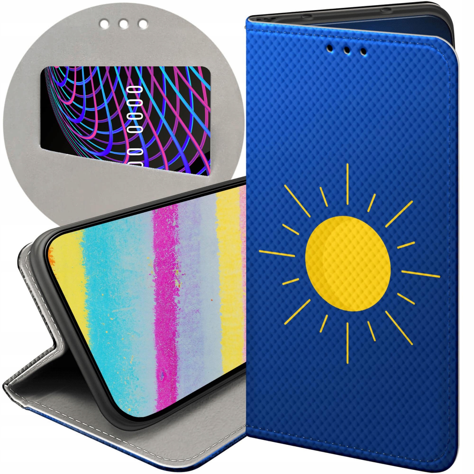 Etui Z Klapką Do Samsung Galaxy S22 Plus S22 Pro Słońce Planety Sun