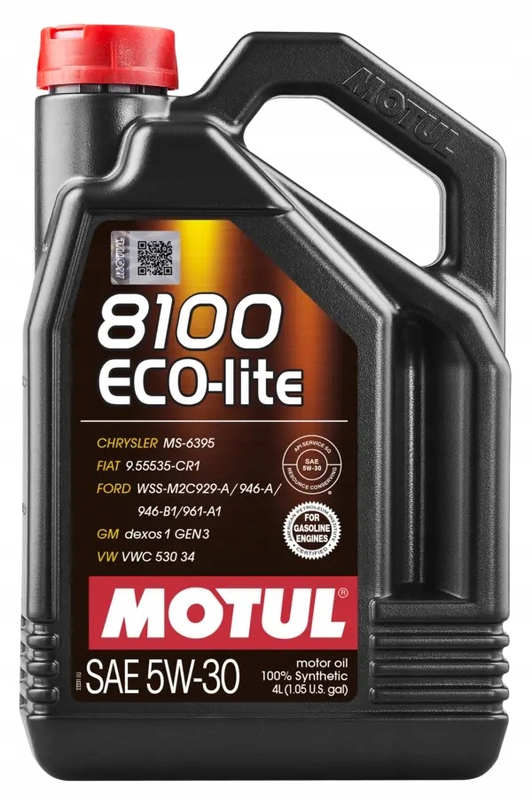 Olej Motul 5W30 4L 8100 Eco Lite Sp-rc GF-6A Gm DEXOS1 GEN3 MS-6395