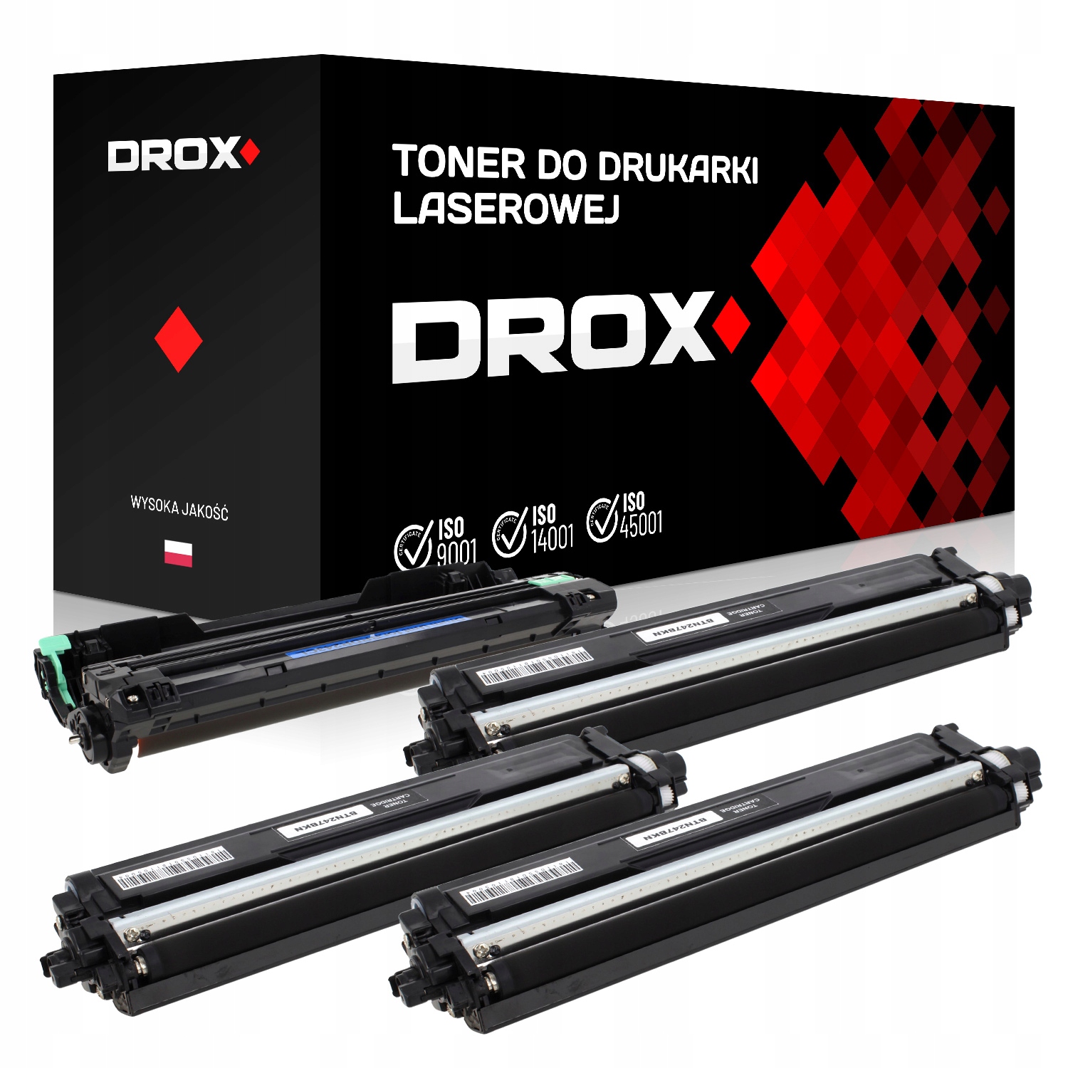 3x TN247BK + bęben DR243BK do Brother DCP-L3550CDW