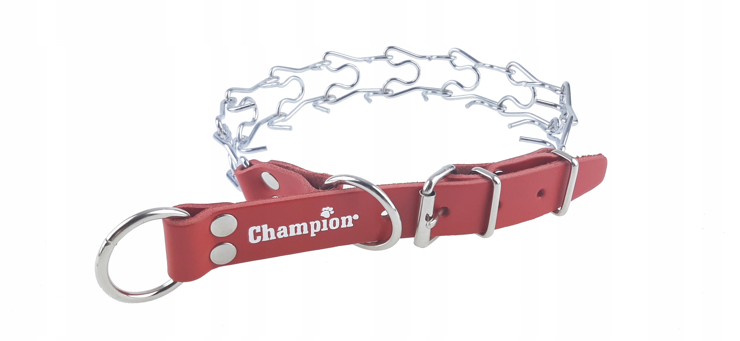 Levně Champion piercing pro psa chromovaný 2 Rým kůže