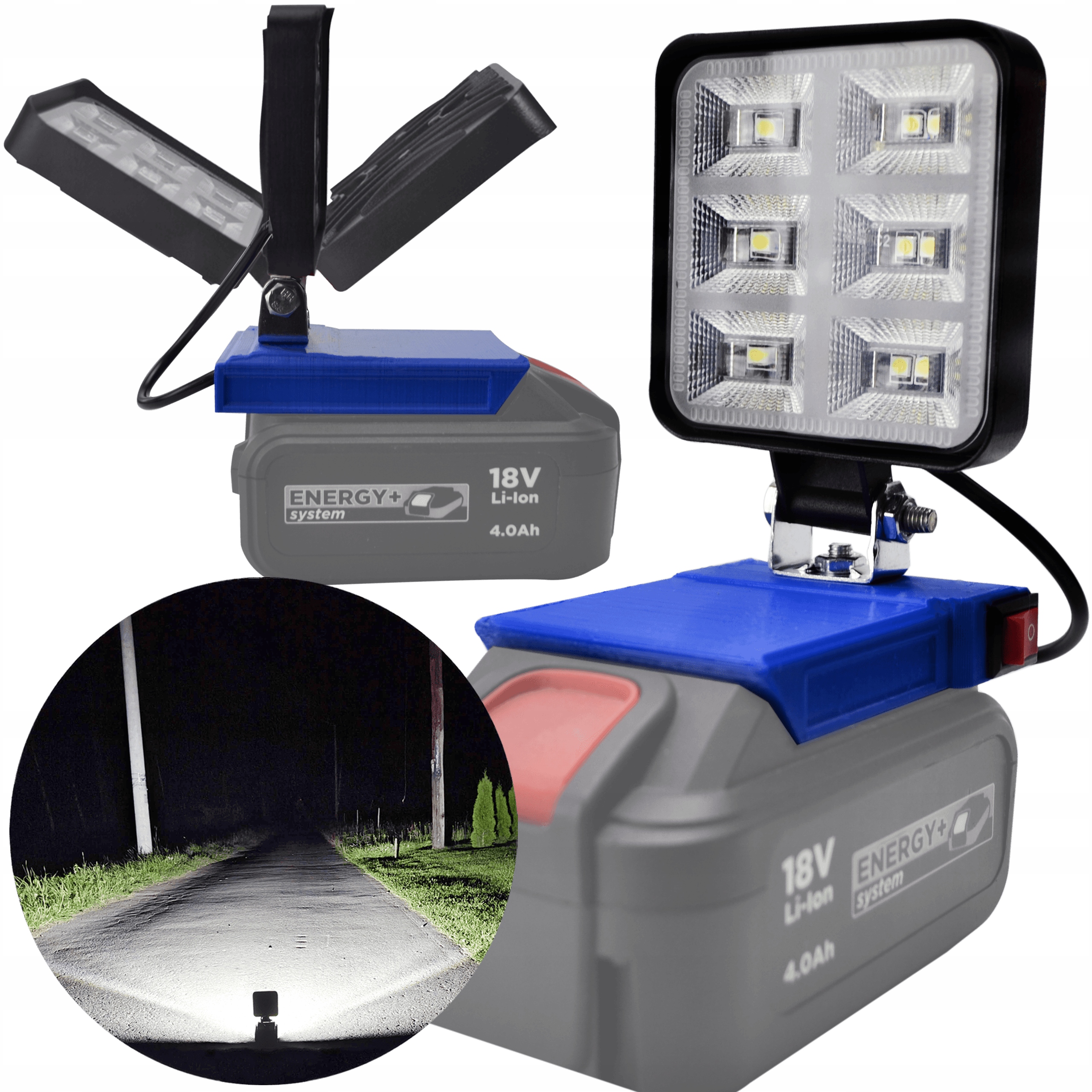 Lampa Do Graphite 18V Halogenová Pracovní Led Na Akumulátor