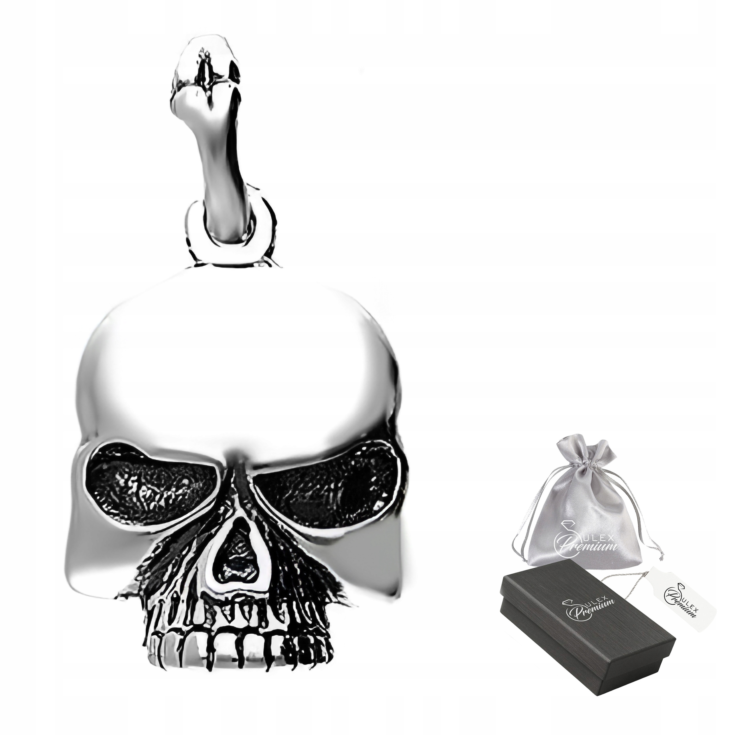 Přívěsek Stříbrný ryzost 925 Přívěsek Lebka – Rockové šperky pro muže