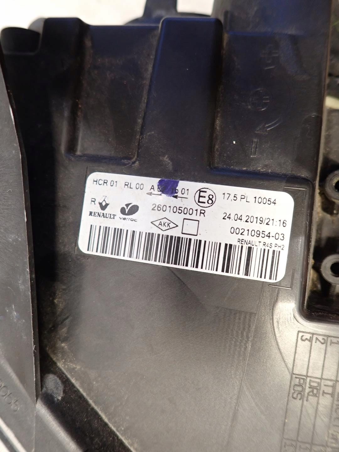 light front front right RENAULT TWINGO III LIFT 2018- LED 260105001