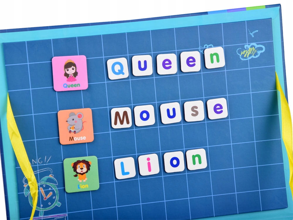 ALFABET LITERKI UKŁADANKA MAGNETYCZNA KSIĄŻKA Materiał plastik