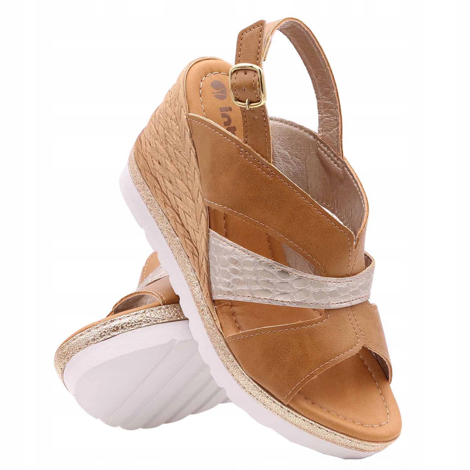 Inblu dámské vysoké koturnové sandály IN-FG-36 euroobuv