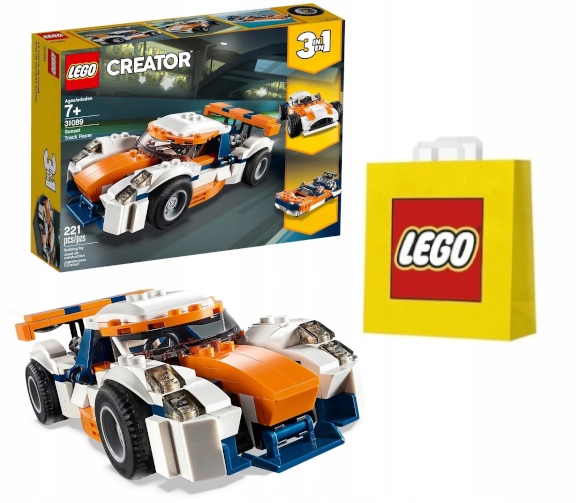 Lego Creator 3 w 1 31089 Słoneczna wyścigówka torebka