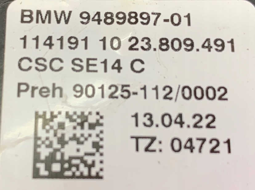 MINI F56 F57 modulo per batteria LADOWANIA 9489897