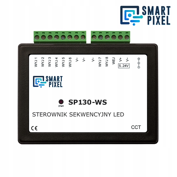 Ovládač SmartPixel pre koridorové Led pásky SP130WS Cct – 8 výstupov