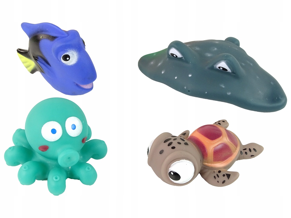 Zestaw Gumowych Zabawek Do Kąpieli Piłki Wiek dziecka 3 lata +