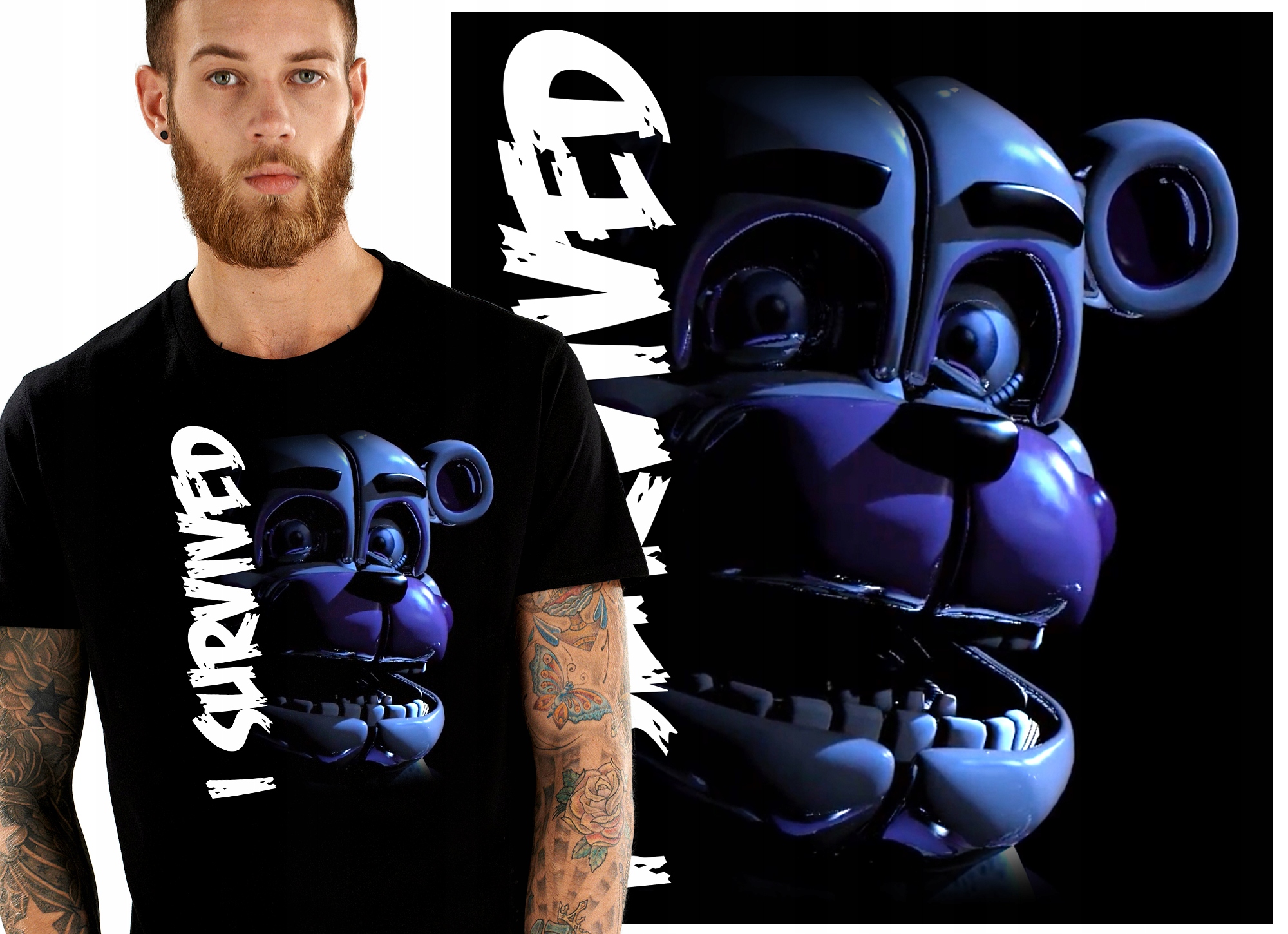 

Five 5 Nights At Freddys Fnaf Koszulka Męska XL
