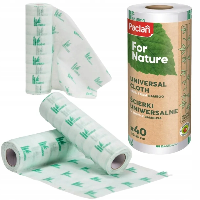 

Ścierki kuchenne z bambusa uniwersalne na rolce 40