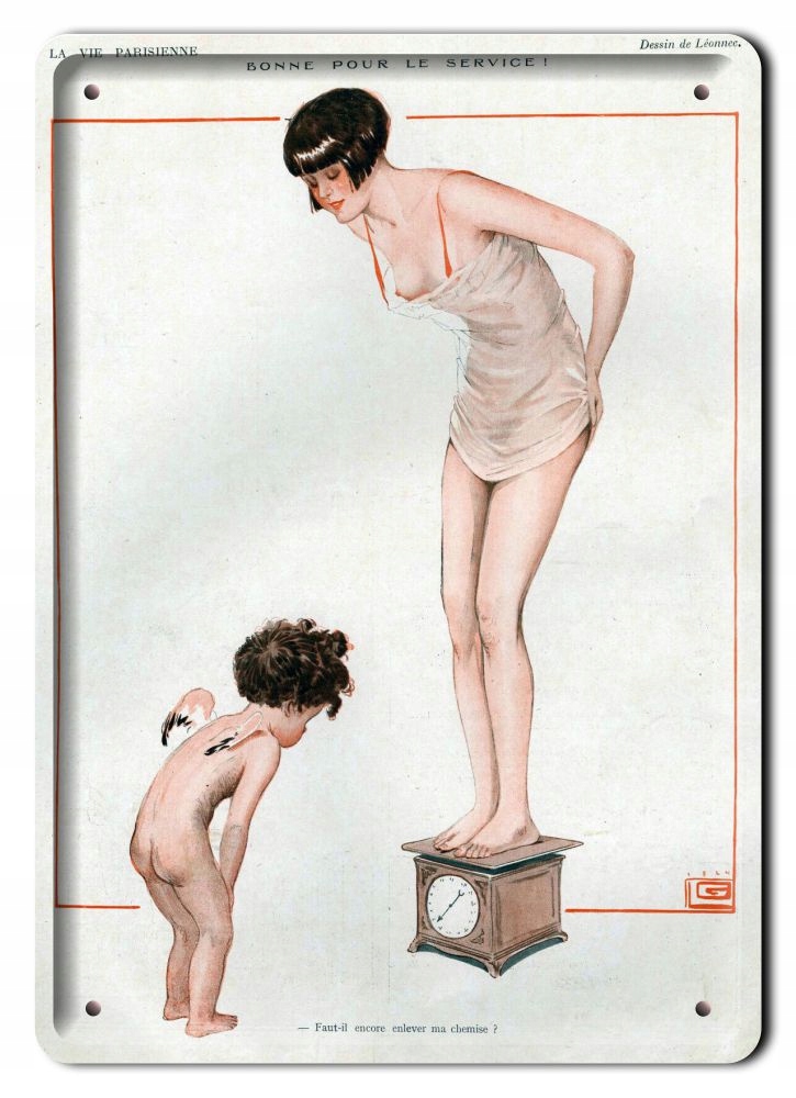 Życie Paryża Plakat Metalowy Szyld Obrazek Retro 12855