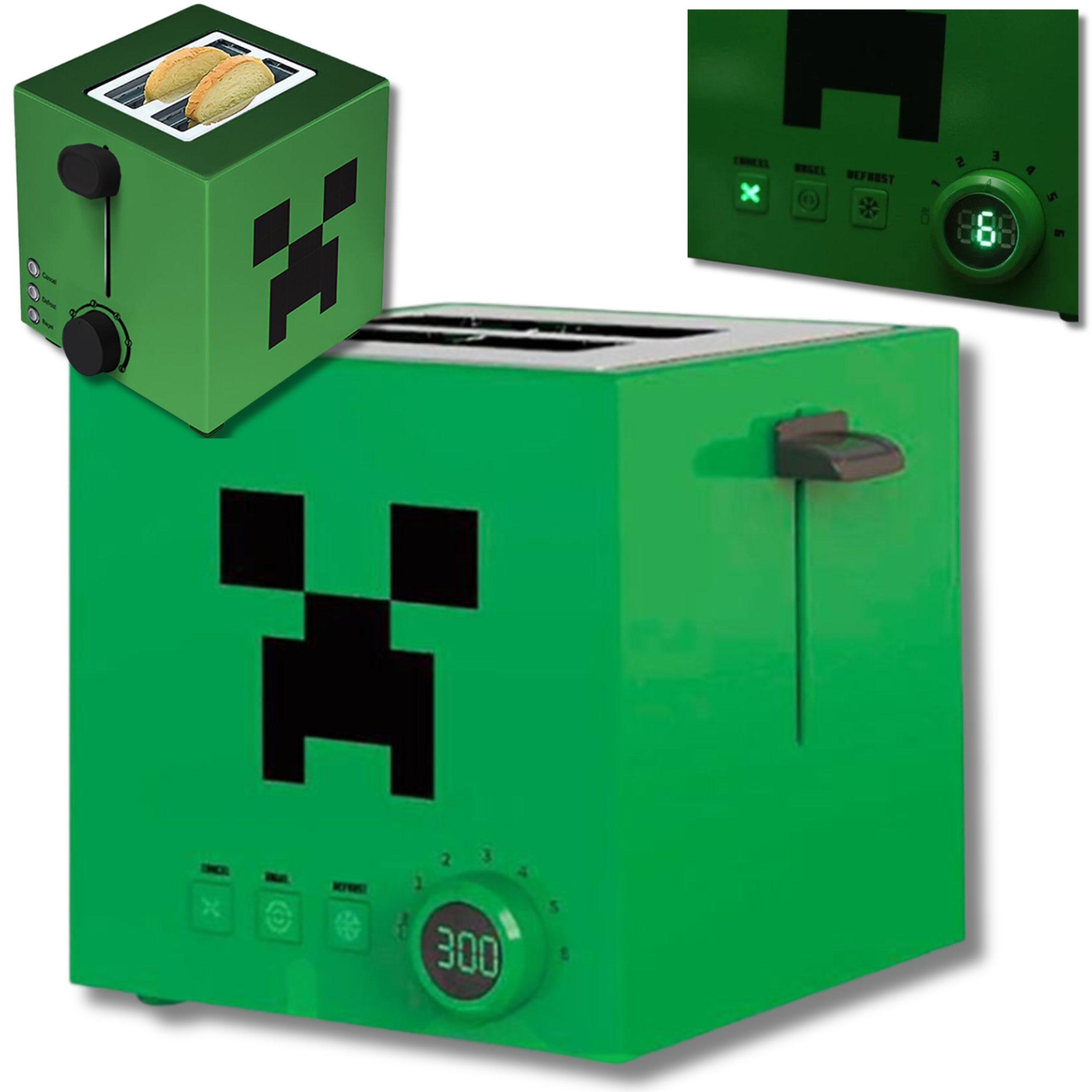Opiekacz Do Kanapek Minecraft Creeper Toster Sandwitch Maker