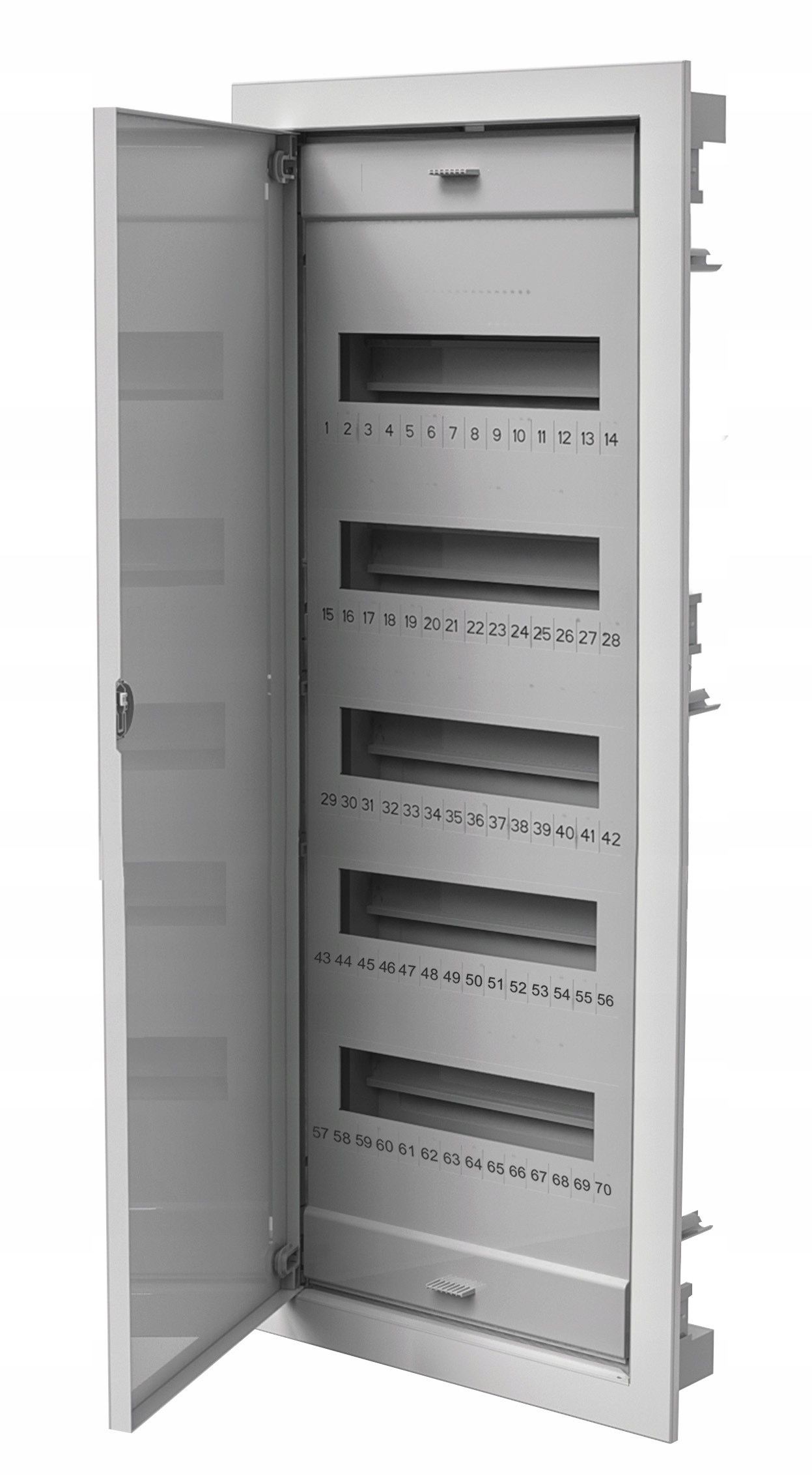 ROZDZIELNICA MODUŁOWA PODTYNKOWA 5x12 OBUDOWA METALOWA IP40 PAWBOL C.1560