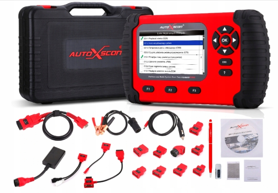 Komputer diagnostyczny AutoXscan RS820 Pro FULL + Adaptery