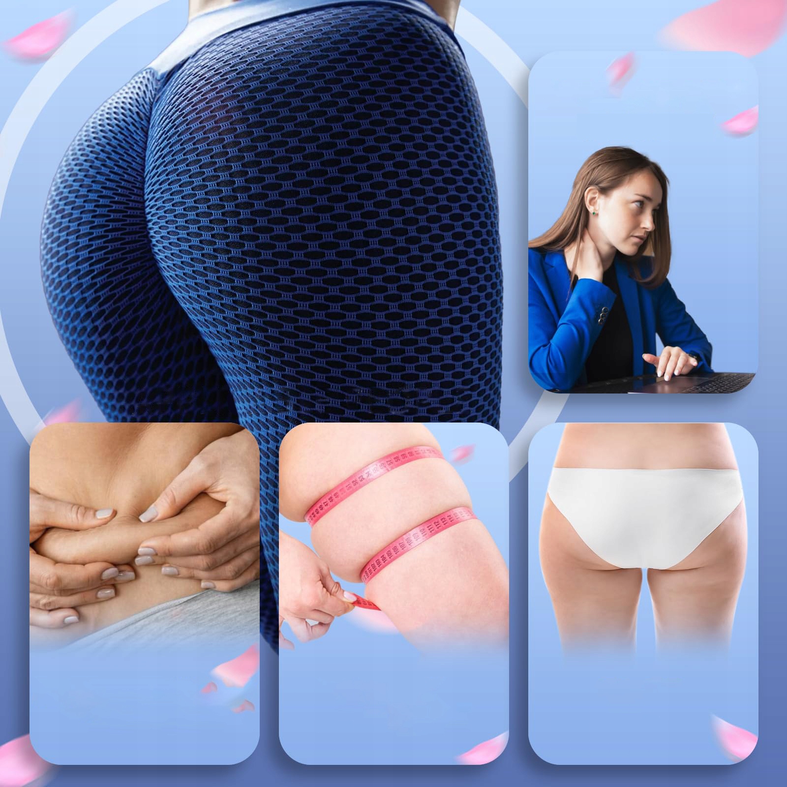 TRENAŻER UDA DLA KOBIET TRENAŻER POŚLADKÓW BIODRA TRENER UD NÓG z LICZNIK Długość ramienia 16 cm