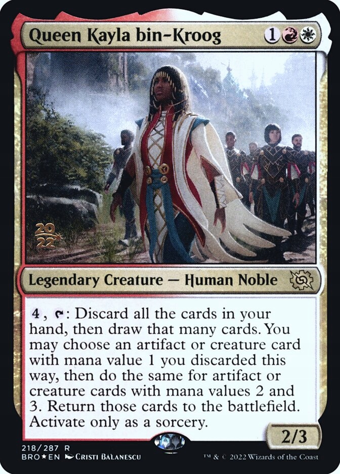 Queen Kayla bin-Kroog *FOIL, PROMO* (BRO)