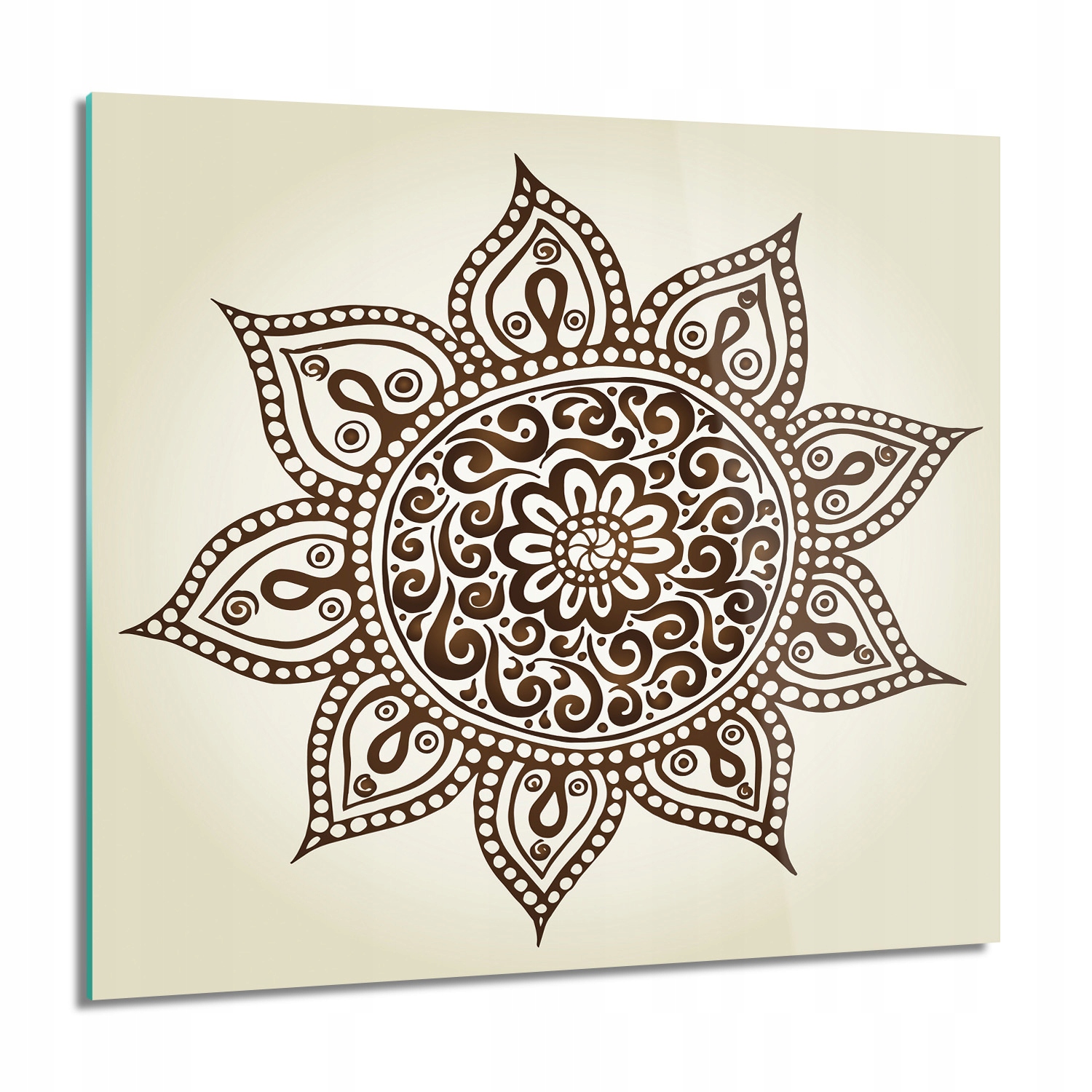 Rozeta mandala květina Skleněný obraz na zeď 60x60