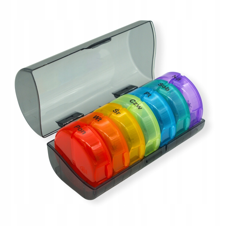 ORGANIZER TYGODNIOWY RANO WIECZÓR POJEMNIK ETUI NA LEKI SUPLEMENTY 7 DNI Producent wyrobu medycznego BRAK