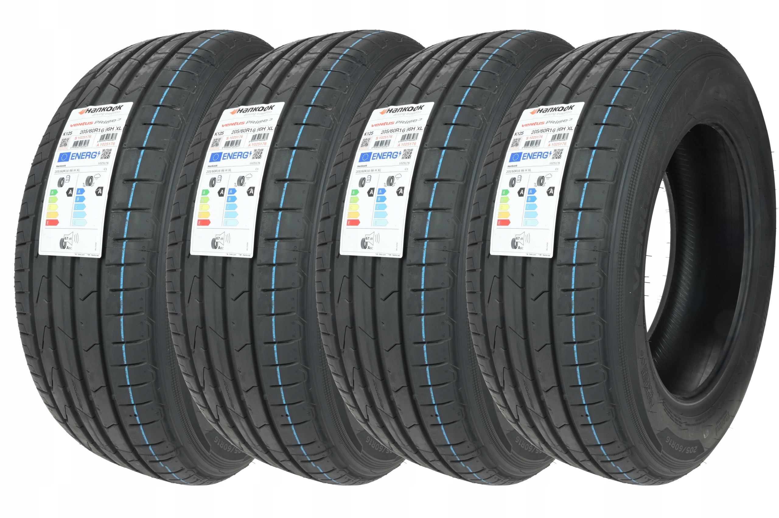 

4 x 205/60R16 96H Ventus Prime 3 K125 Hankook Lato